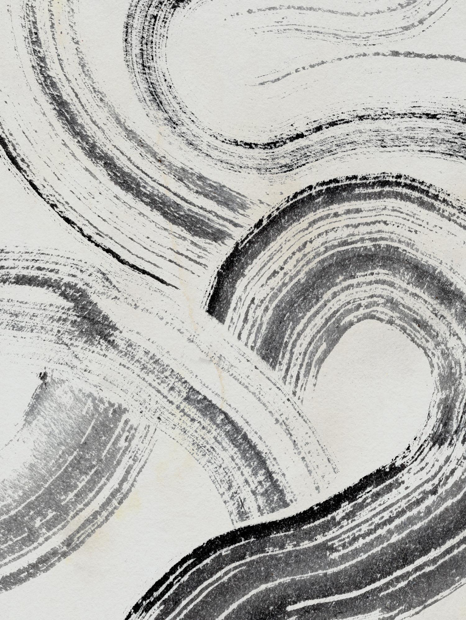 Zen Flow I de Jennifer Parker sur GIANT ART - abstrait beige