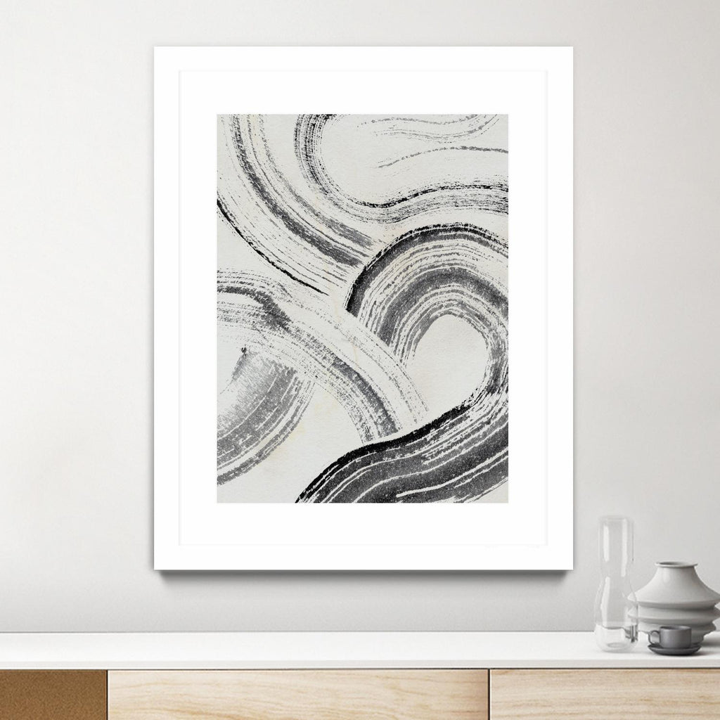Zen Flow I by Jennifer Parker on GIANT ART - beige abstract abstract