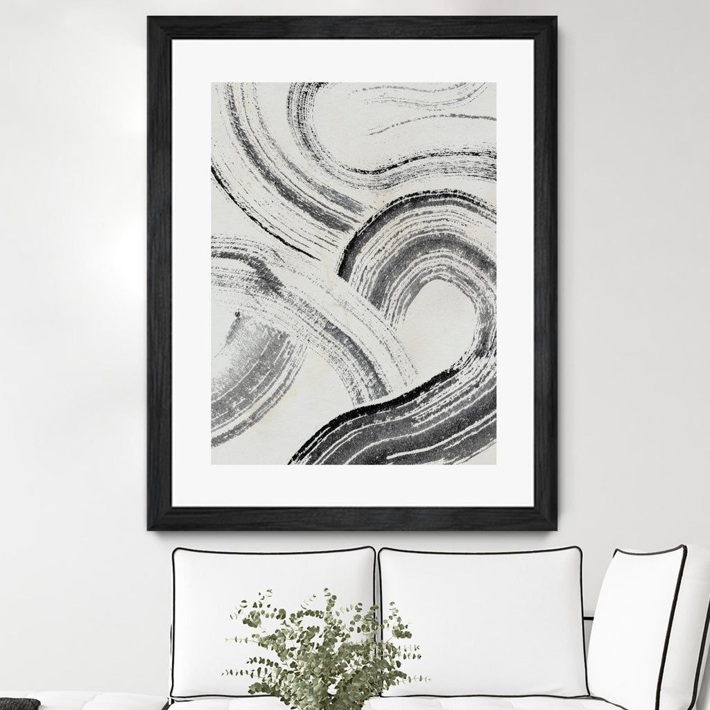 Zen Flow I de Jennifer Parker sur GIANT ART - abstrait beige