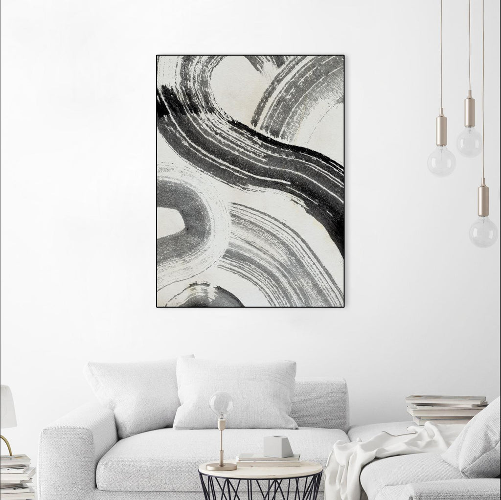 Zen Flow III by Jennifer Parker on GIANT ART - beige abstract abstract