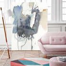 Indigo Splatter I by Victoria Barnes on GIANT ART - gold abstract abstract