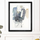 Indigo Splatter I by Victoria Barnes on GIANT ART - gold abstract abstract