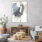 Indigo Splatter I by Victoria Barnes on GIANT ART - gold abstract abstract