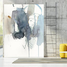 Indigo Splatter II by Victoria Barnes on GIANT ART - gold abstract abstract