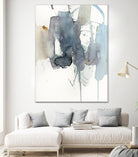 Indigo Splatter II by Victoria Barnes on GIANT ART - gold abstract abstract