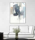 Indigo Splatter II by Victoria Barnes on GIANT ART - gold abstract abstract