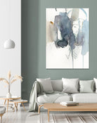 Indigo Splatter II by Victoria Barnes on GIANT ART - gold abstract abstract