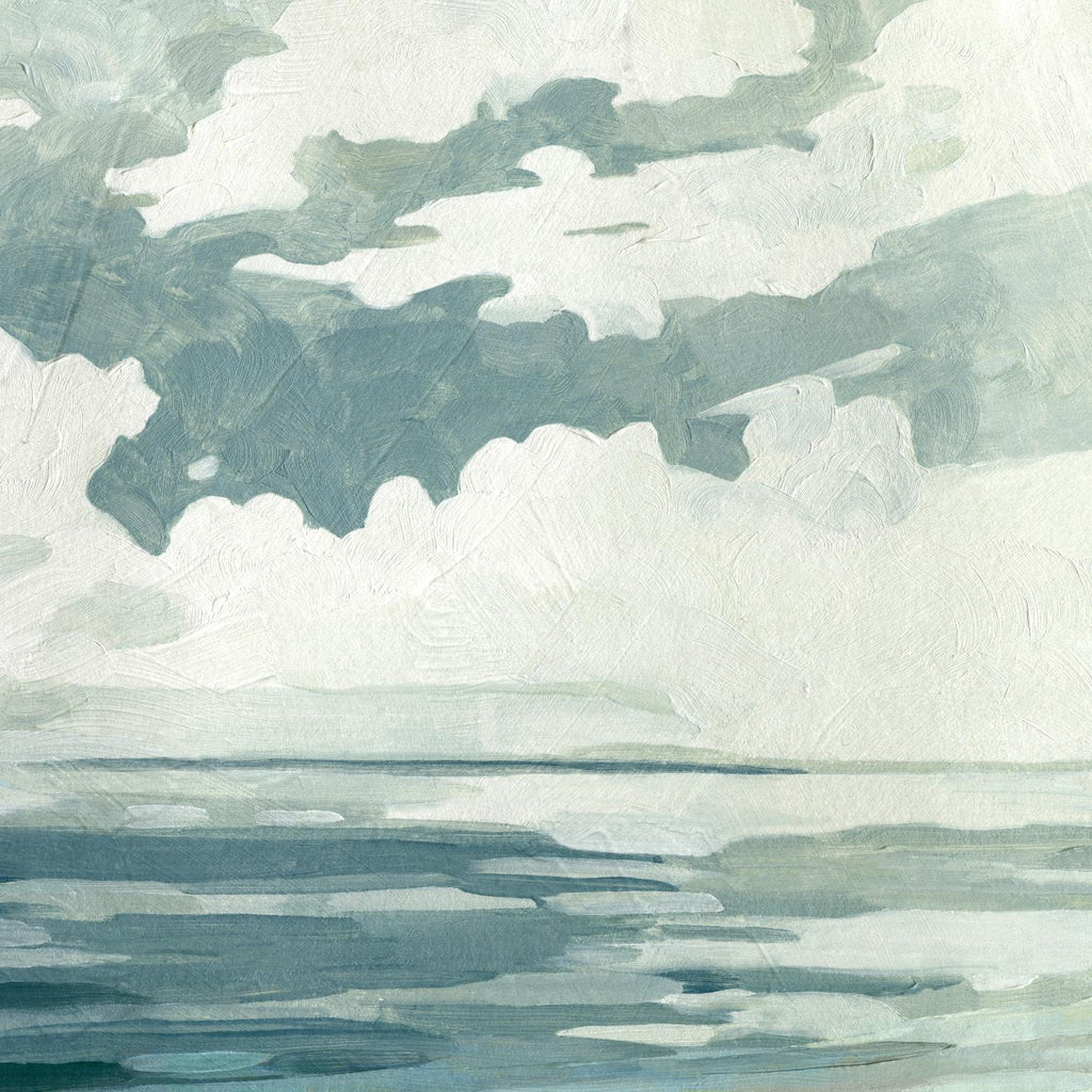 Textured Blue Seascape I by Emma Caroline on GIANT ART - beige landscapes & seascapes abstract