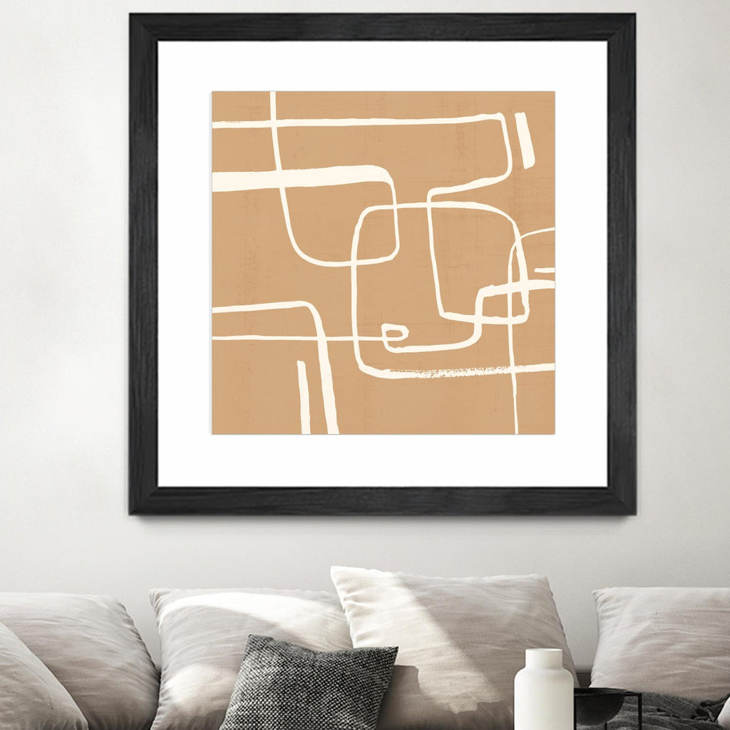 Wayfinder I by Victoria Barnes on GIANT ART - beige abstract abstract