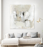 Neutral Brushstrokes I by Victoria Barnes on GIANT ART - beige abstract abstract
