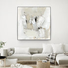 Neutral Brushstrokes I by Victoria Barnes on GIANT ART - beige abstract abstract