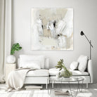 Neutral Brushstrokes I by Victoria Barnes on GIANT ART - beige abstract abstract