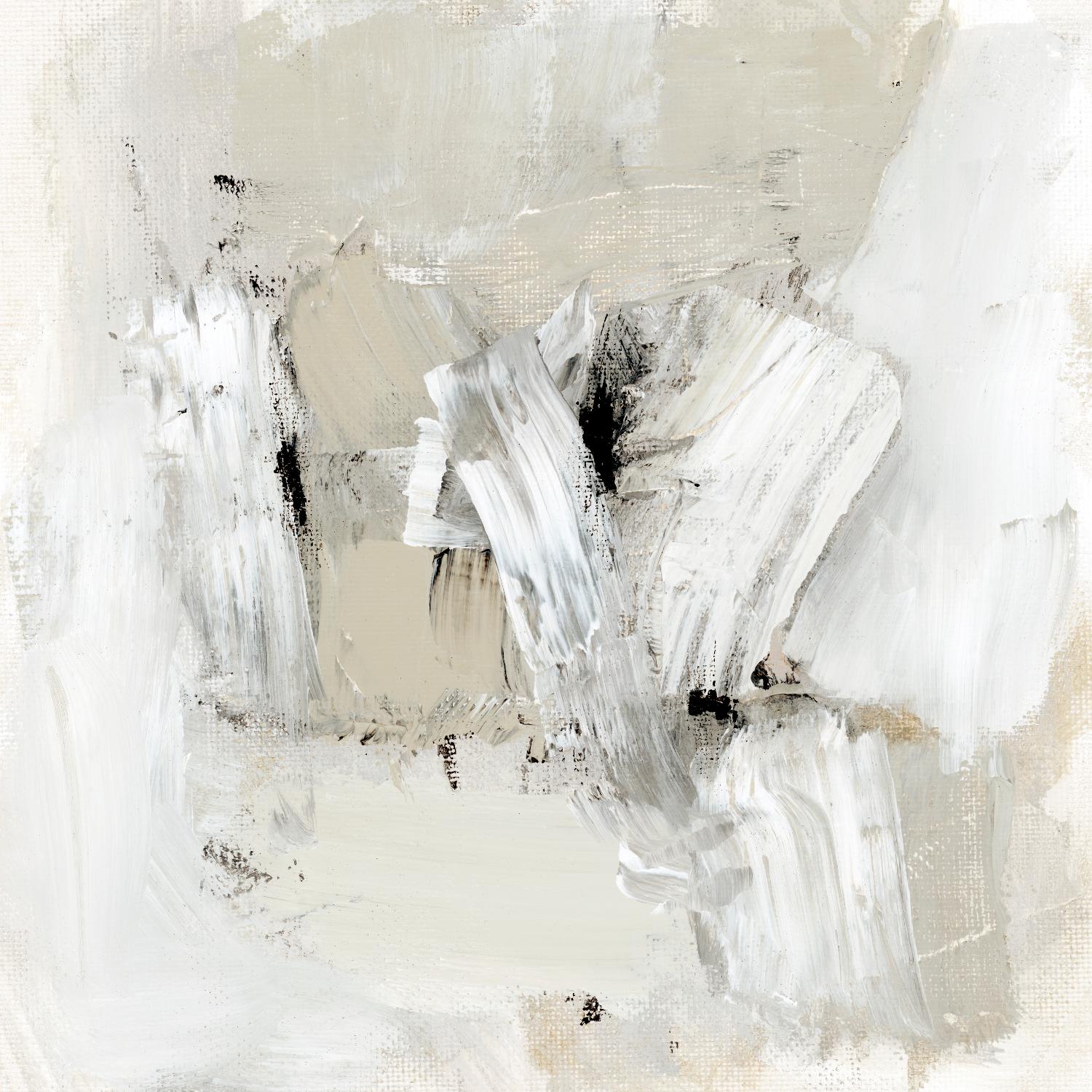 Neutral Brushstrokes I de Victoria Barnes sur GIANT ART - abstrait beige