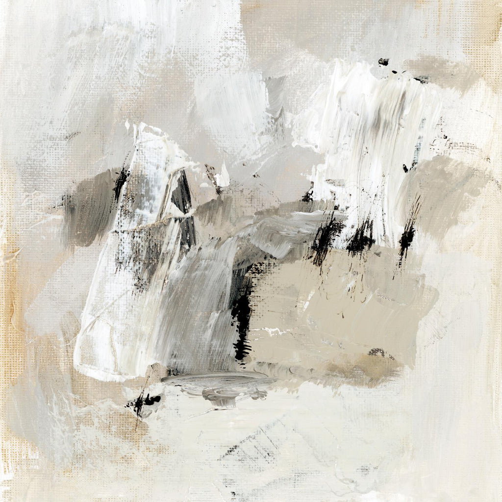 Neutral Brushstrokes II par Victoria Barnes sur GIANT ART - abstrait beige