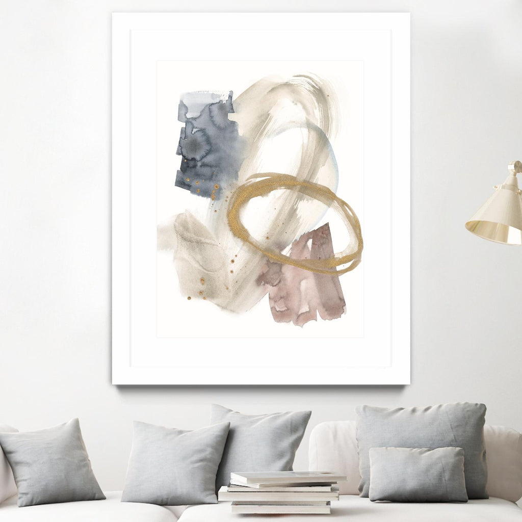 Golden Ring II by Jennifer Goldberger on GIANT ART - gold abstract abstract