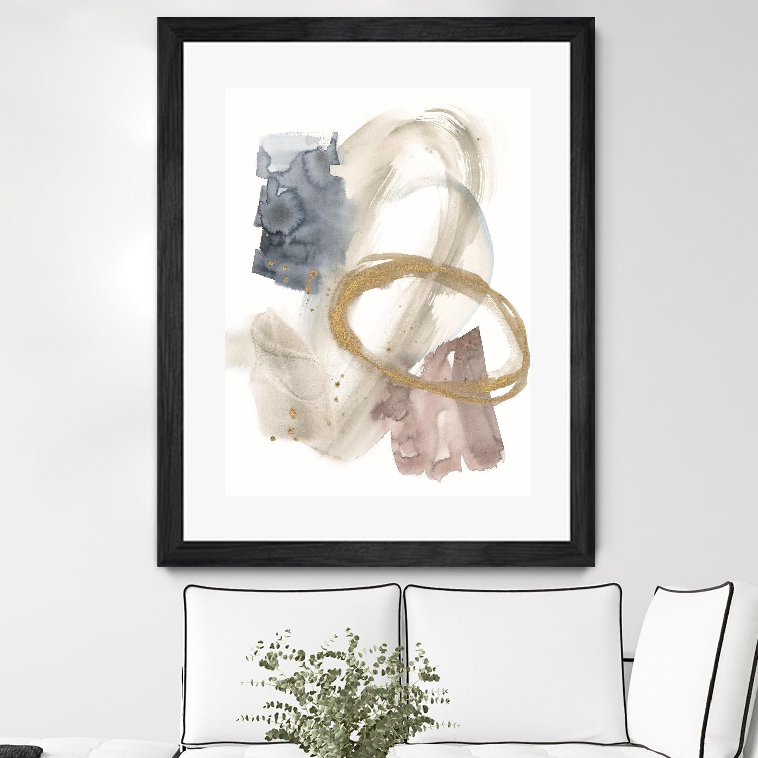 Golden Ring II by Jennifer Goldberger on GIANT ART - gold abstract abstract