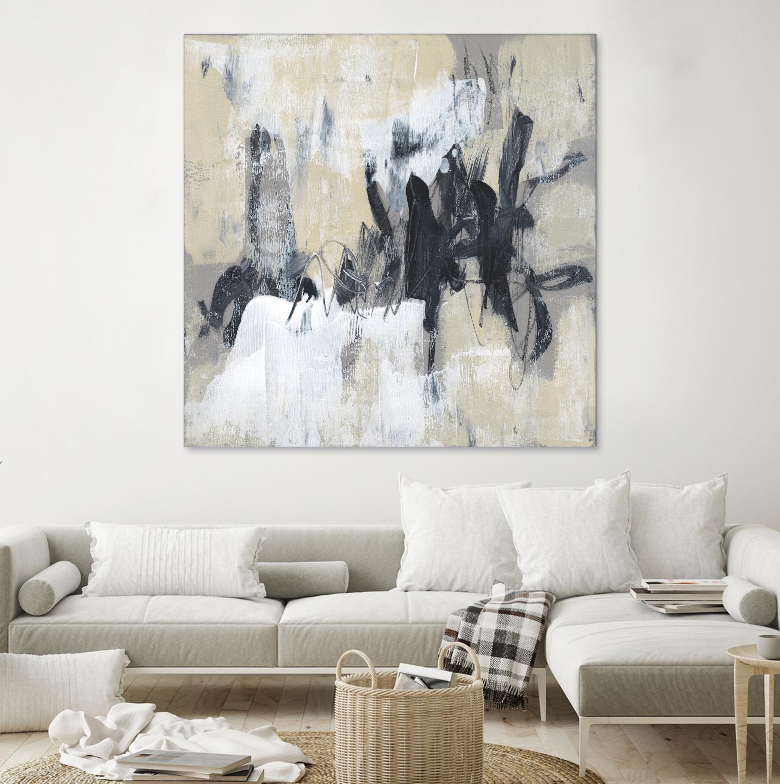 Neutral Exercise II by Jennifer Goldberger on GIANT ART - beige abstract abstract