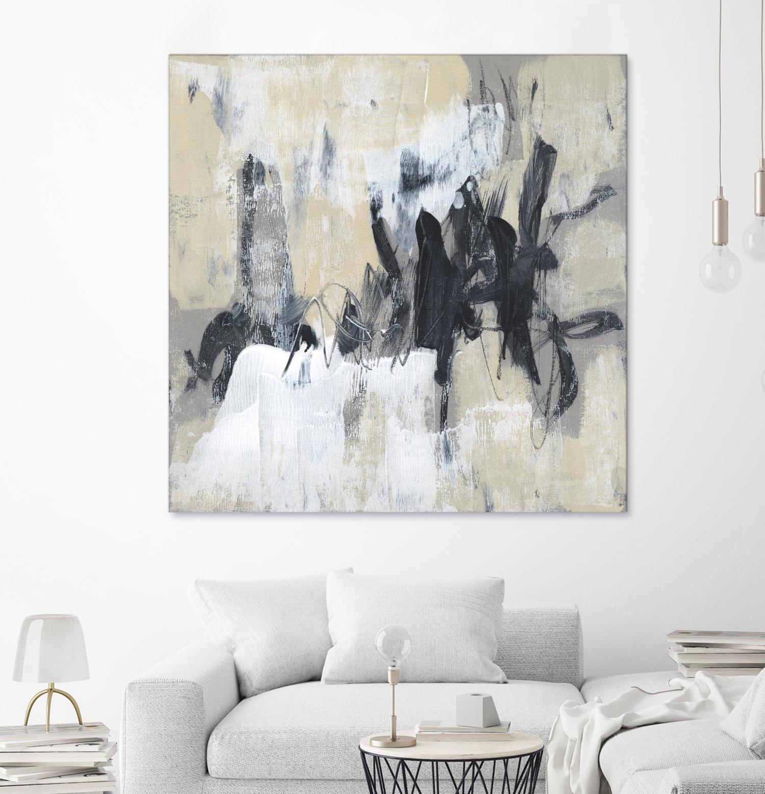 Neutral Exercise II by Jennifer Goldberger on GIANT ART - beige abstract abstract