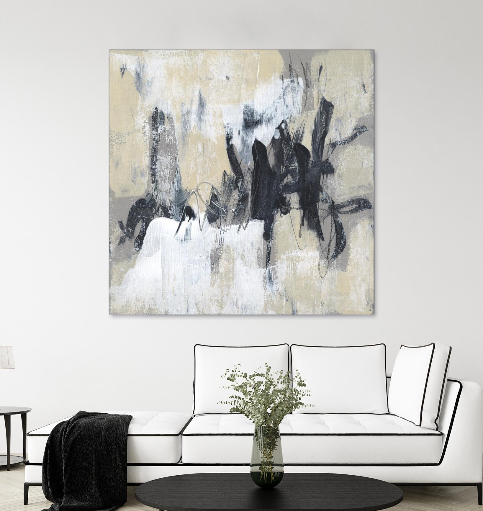 Neutral Exercise II by Jennifer Goldberger on GIANT ART - beige abstract abstract