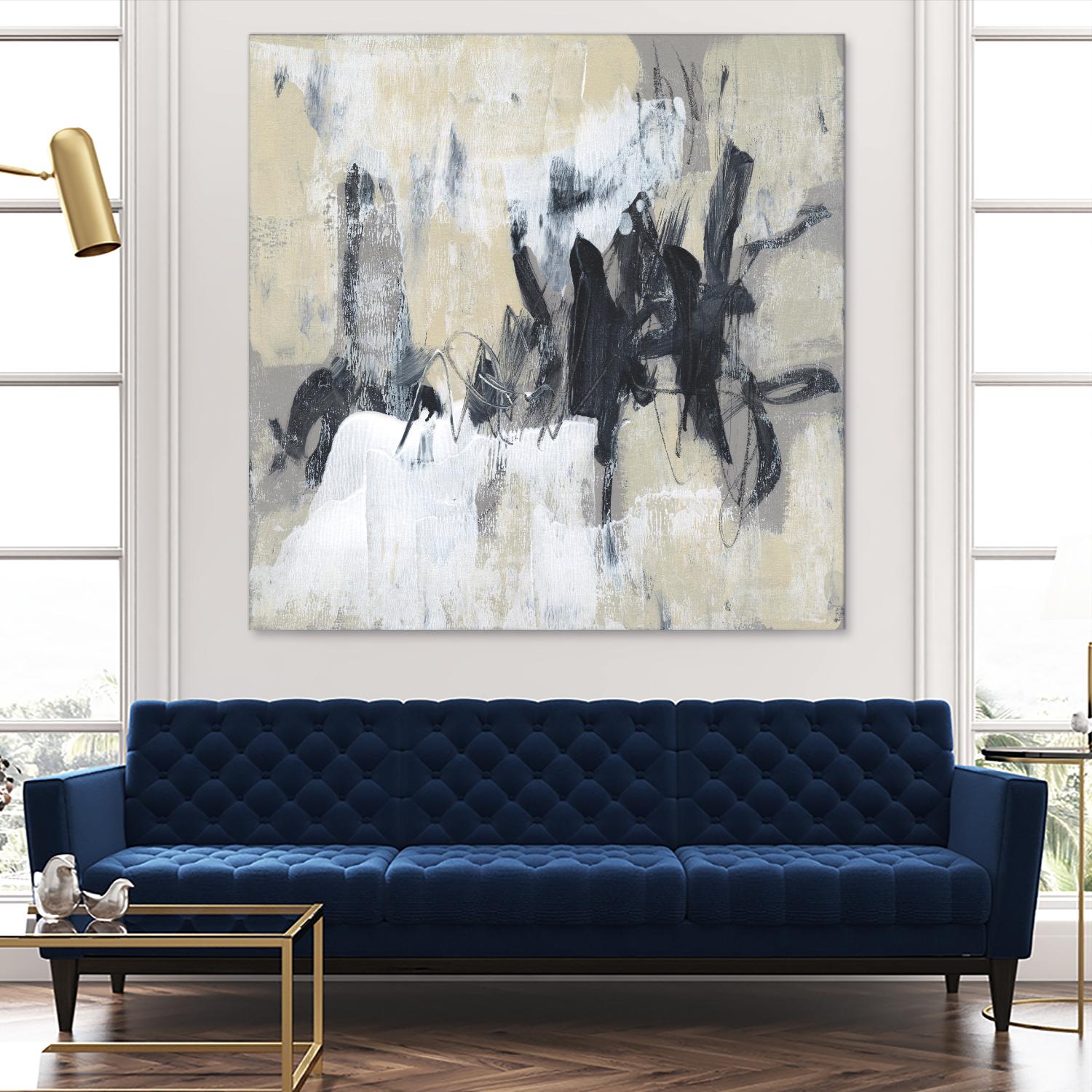 Neutral Exercise II by Jennifer Goldberger on GIANT ART - beige abstract abstract