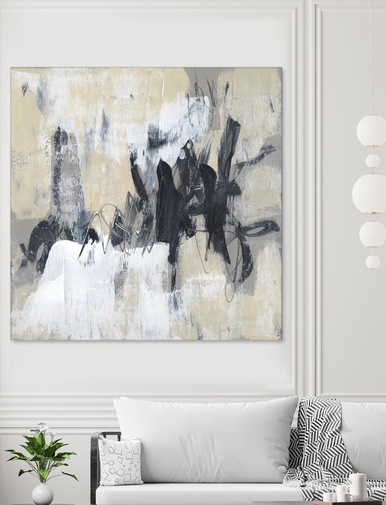 Neutral Exercise II by Jennifer Goldberger on GIANT ART - beige abstract abstract