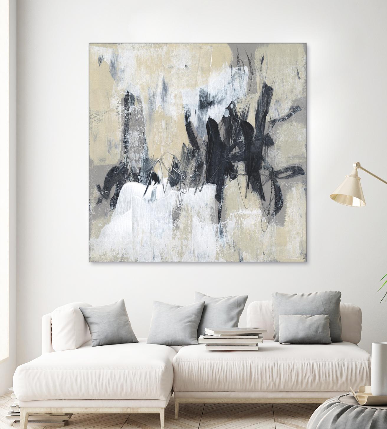 Neutral Exercise II by Jennifer Goldberger on GIANT ART - beige abstract abstract