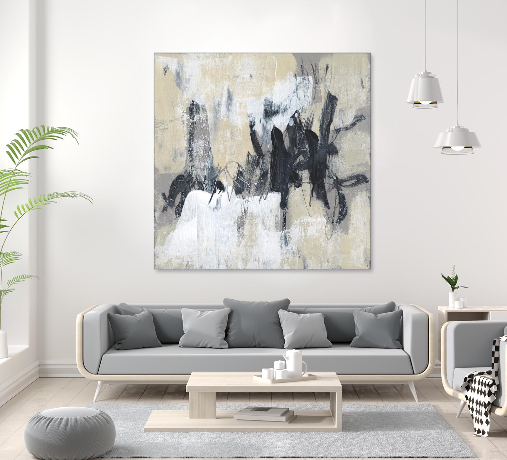 Neutral Exercise II by Jennifer Goldberger on GIANT ART - beige abstract abstract