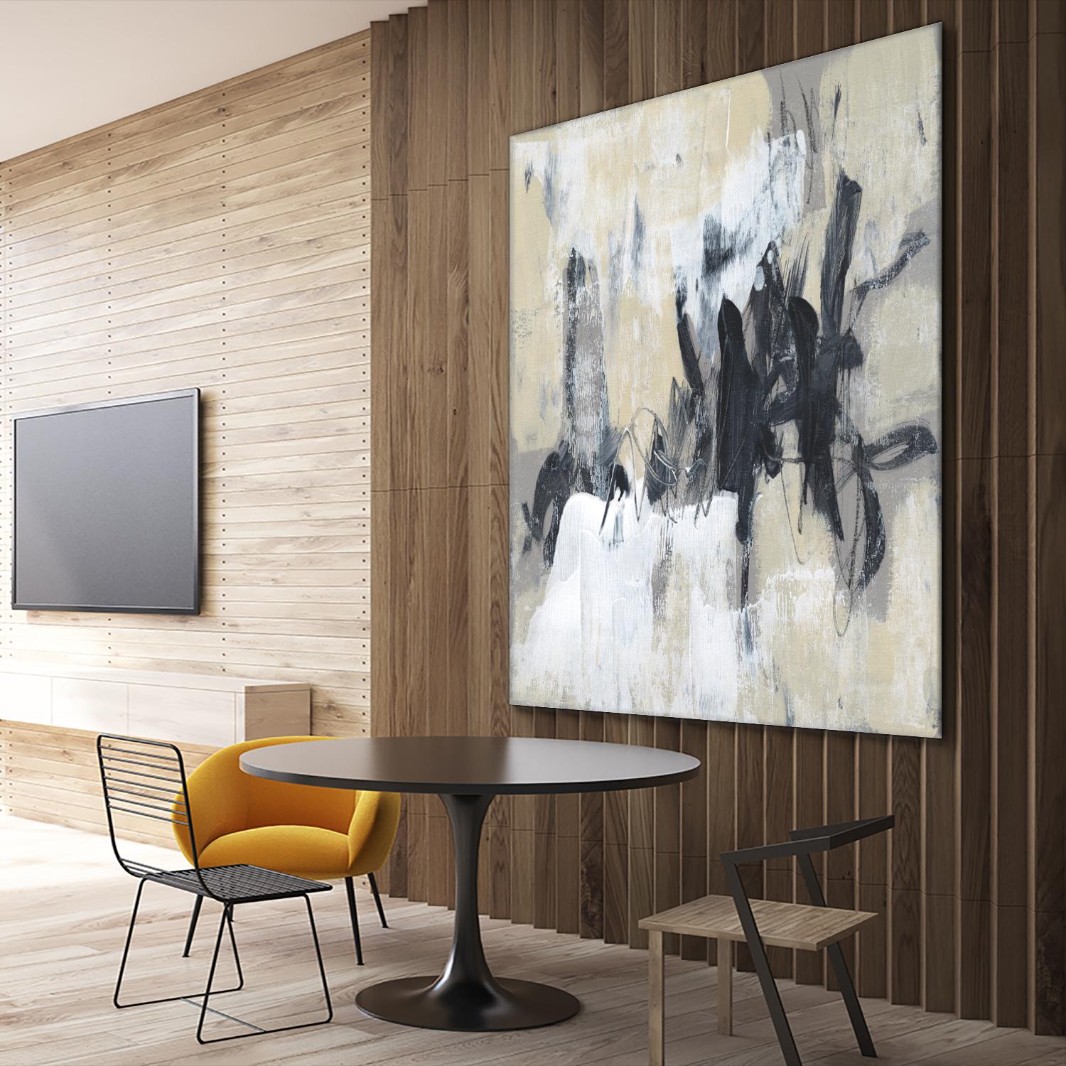 Neutral Exercise II by Jennifer Goldberger on GIANT ART - beige abstract abstract