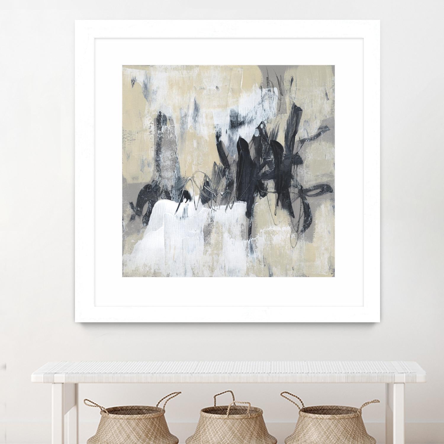 Neutral Exercise II by Jennifer Goldberger on GIANT ART - beige abstract abstract
