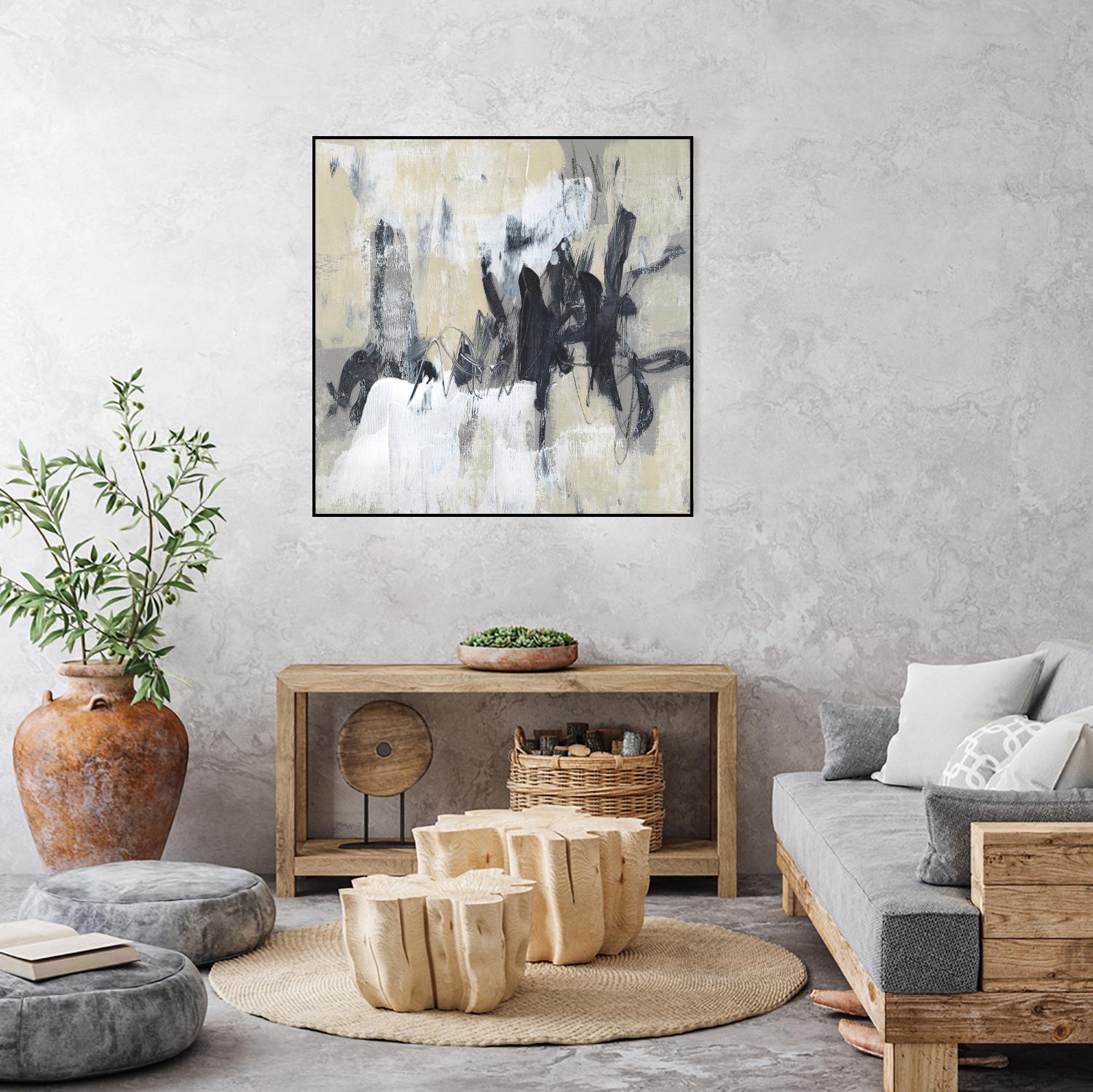 Neutral Exercise II by Jennifer Goldberger on GIANT ART - beige abstract abstract