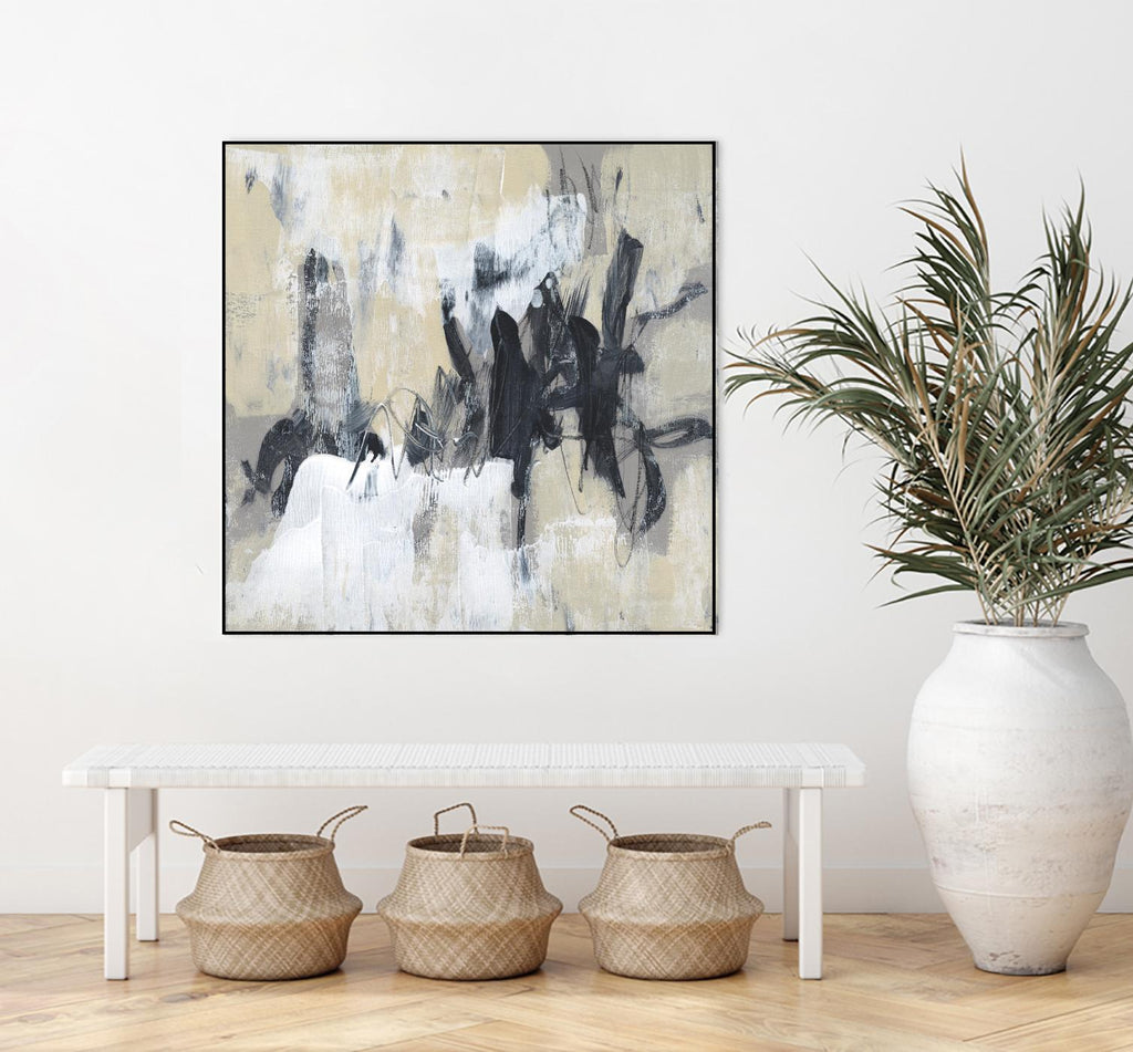 Neutral Exercise II by Jennifer Goldberger on GIANT ART - beige abstract abstract