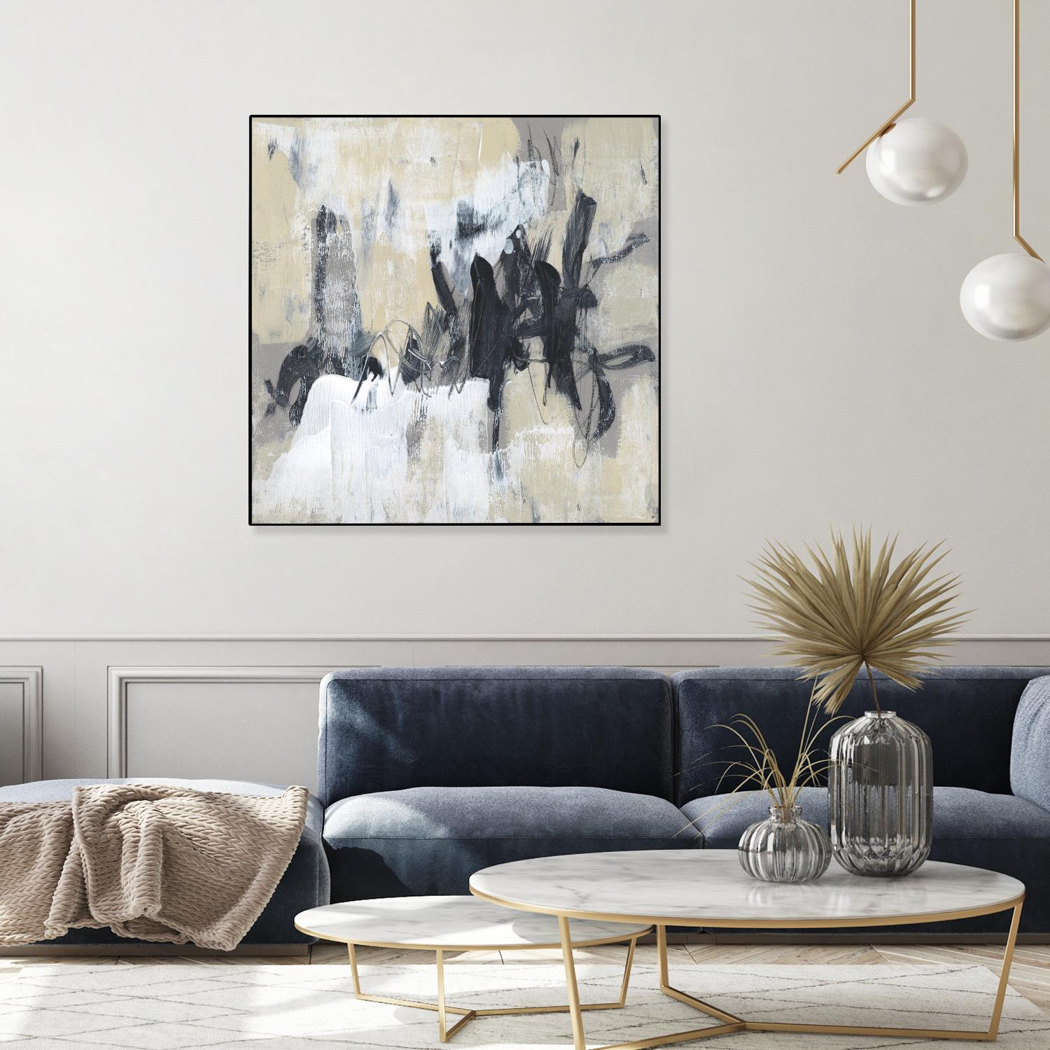 Neutral Exercise II by Jennifer Goldberger on GIANT ART - beige abstract abstract