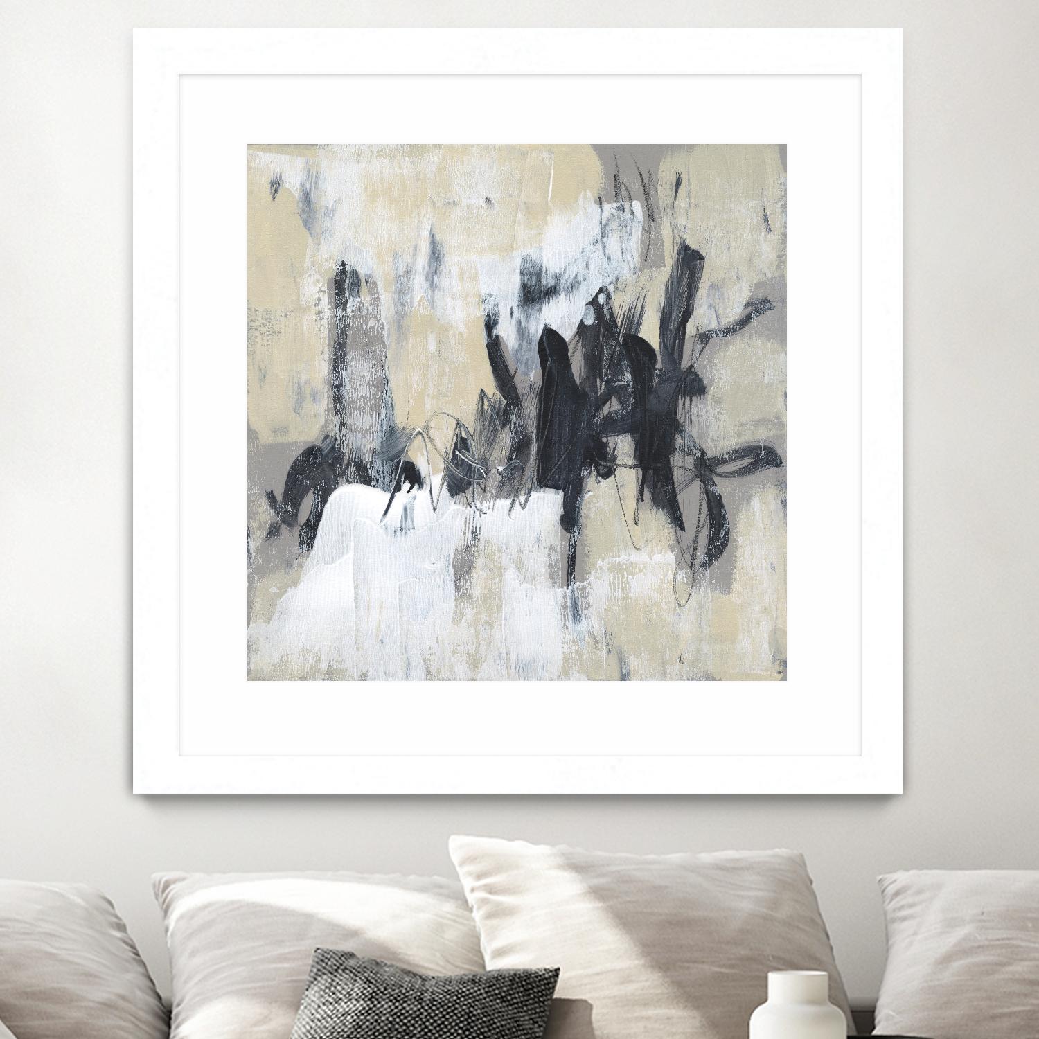 Neutral Exercise II by Jennifer Goldberger on GIANT ART - beige abstract abstract