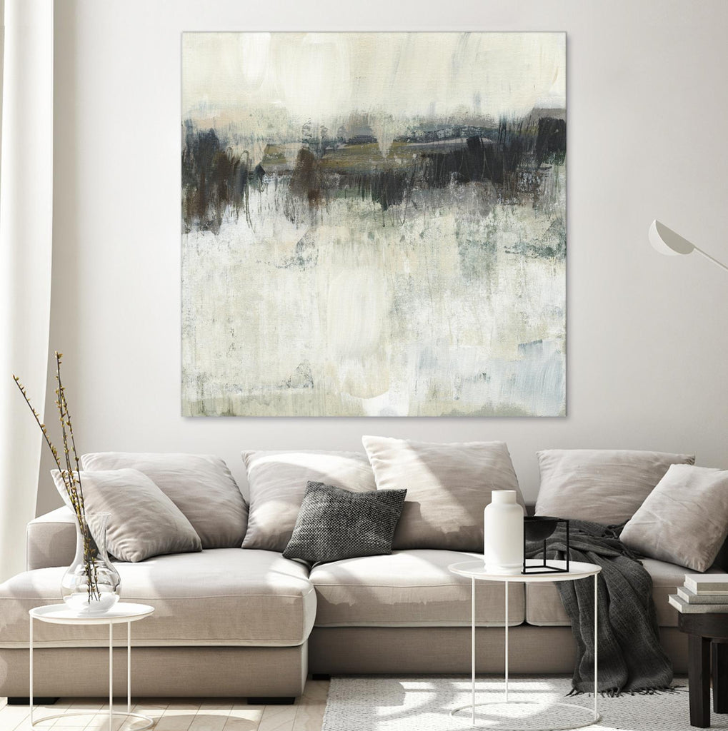 Neutral Horizon Line I by Jennifer Goldberger on GIANT ART - beige abstract abstract