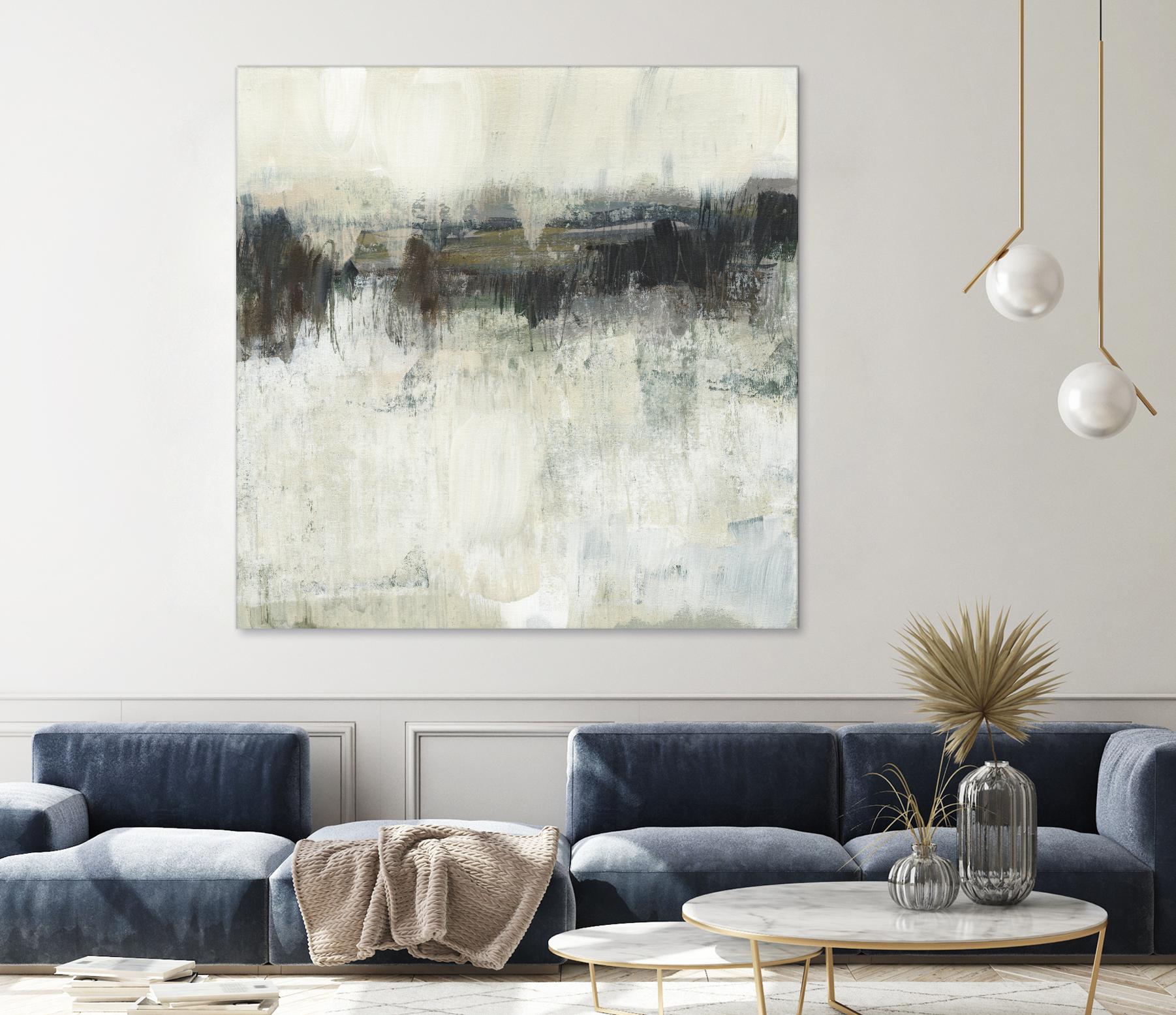Neutral Horizon Line I by Jennifer Goldberger on GIANT ART - beige abstract abstract