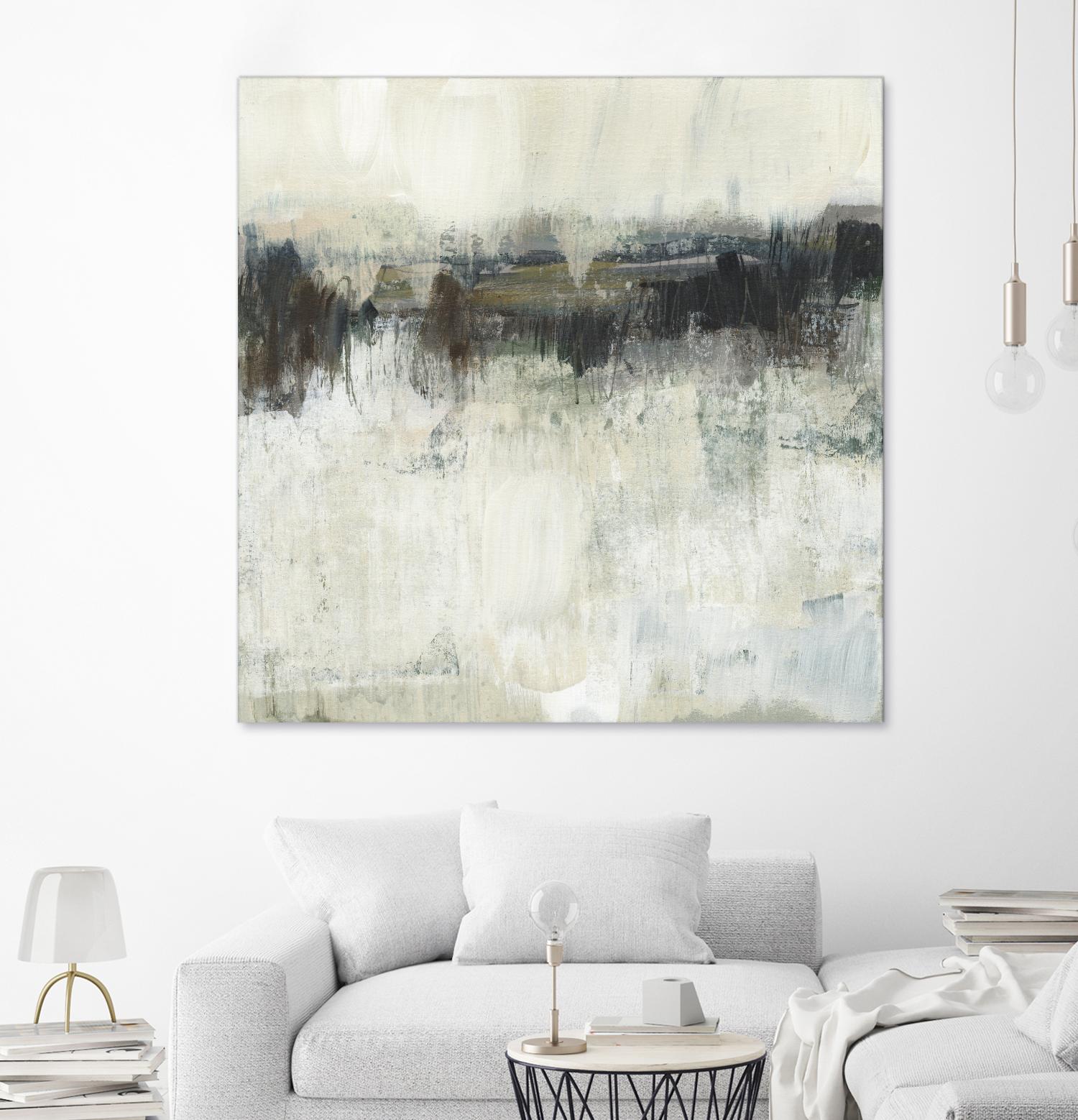 Neutral Horizon Line I by Jennifer Goldberger on GIANT ART - beige abstract abstract
