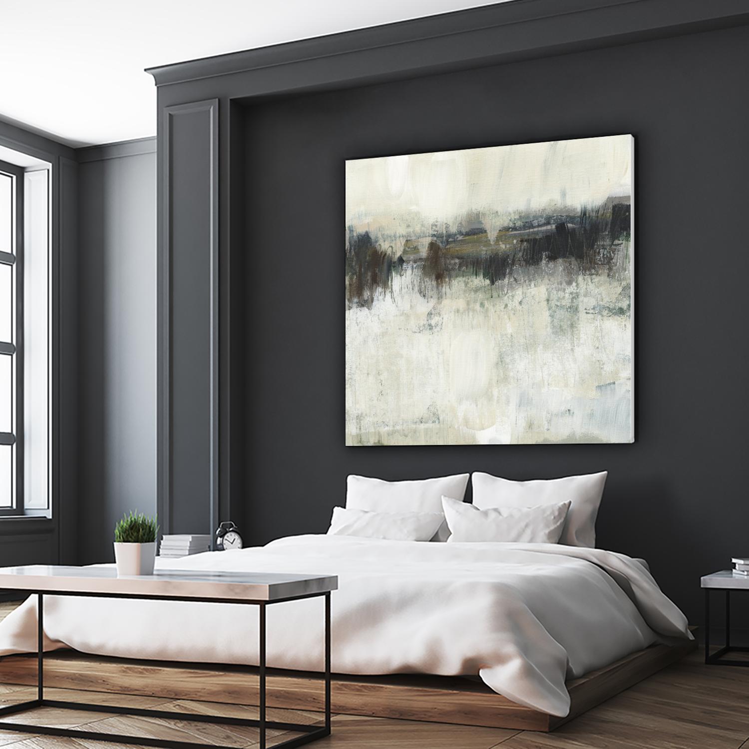 Neutral Horizon Line I by Jennifer Goldberger on GIANT ART - beige abstract abstract