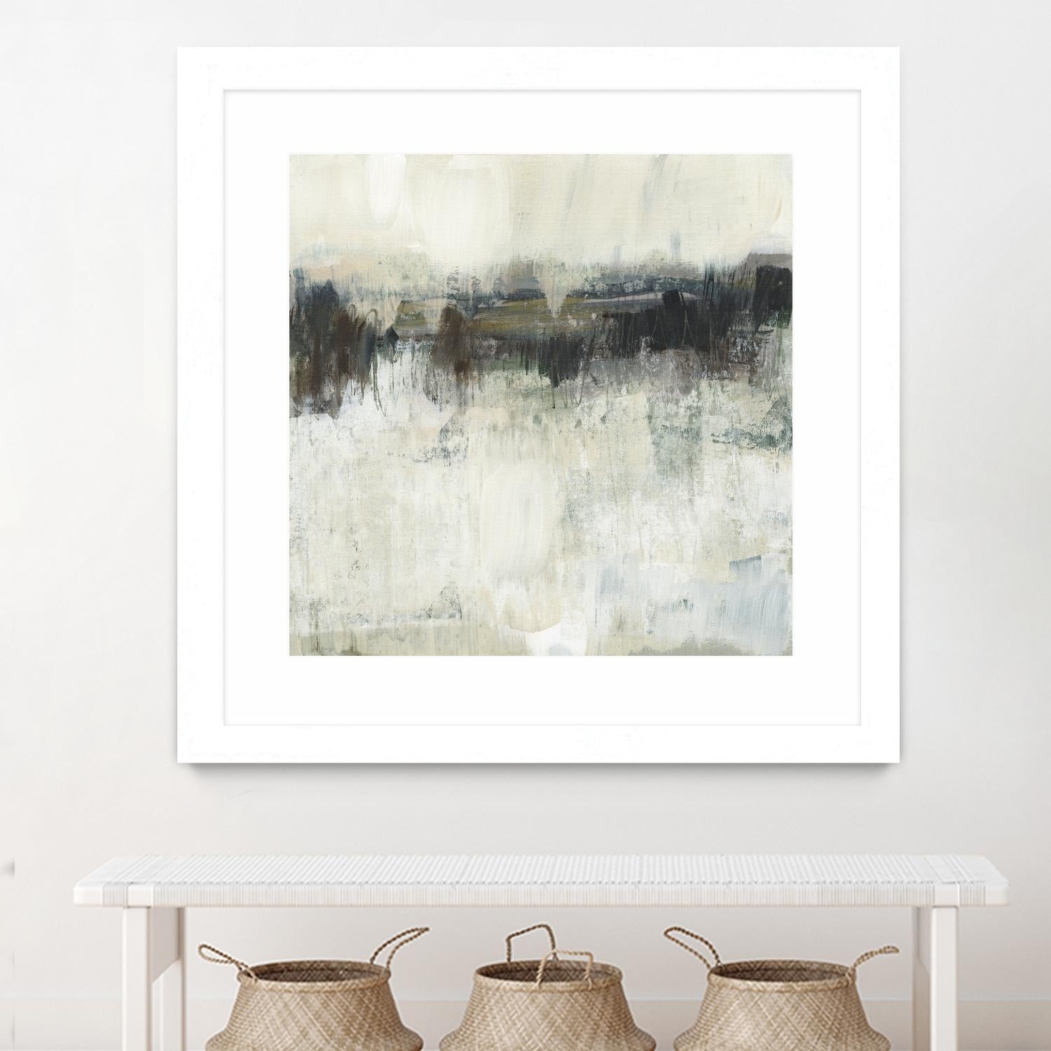 Neutral Horizon Line I by Jennifer Goldberger on GIANT ART - beige abstract abstract