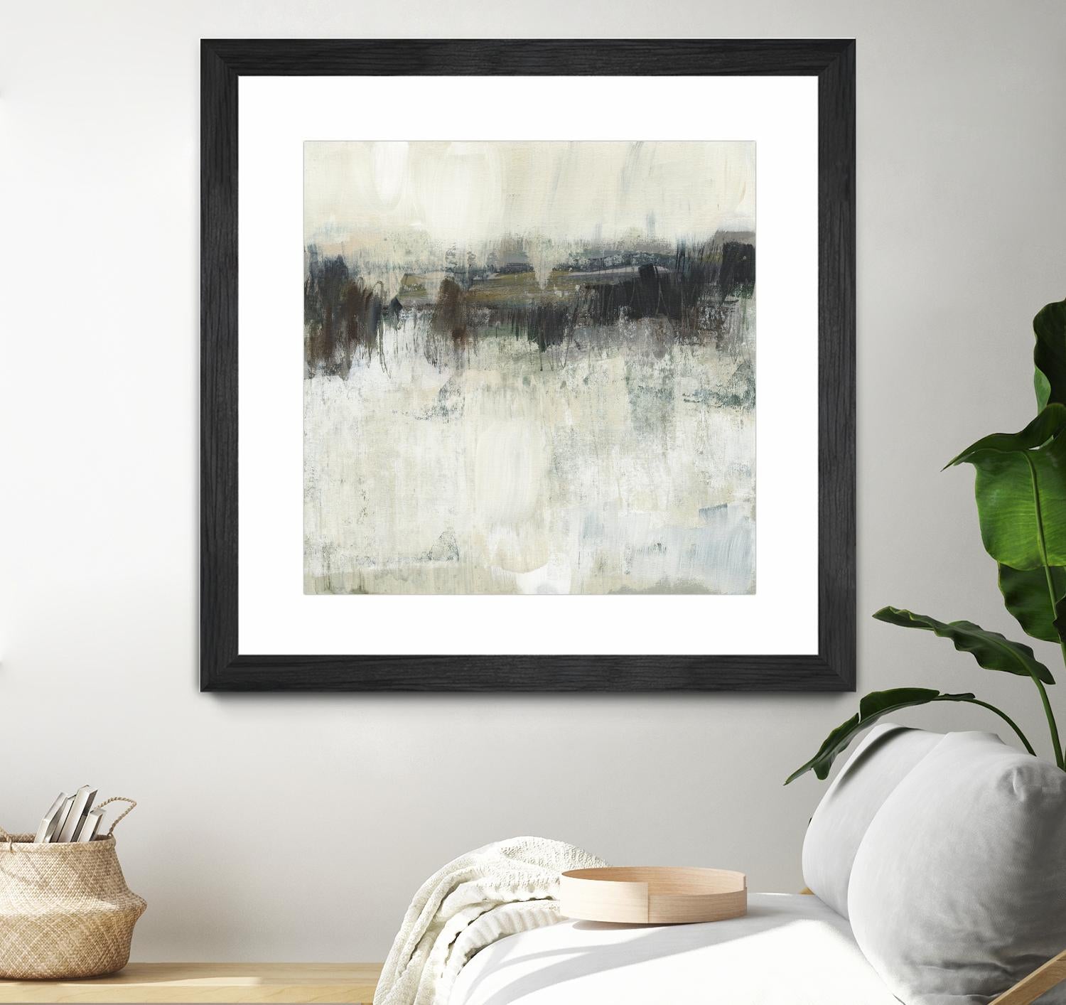 Neutral Horizon Line I by Jennifer Goldberger on GIANT ART - beige abstract abstract