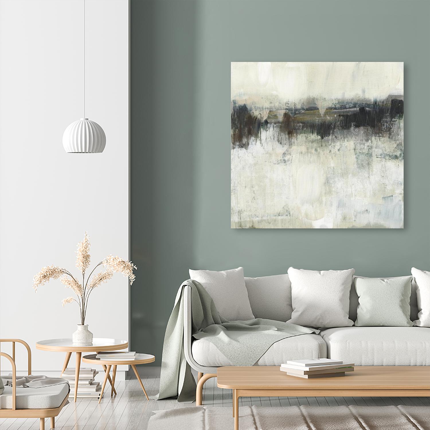 Neutral Horizon Line I by Jennifer Goldberger on GIANT ART - beige abstract abstract
