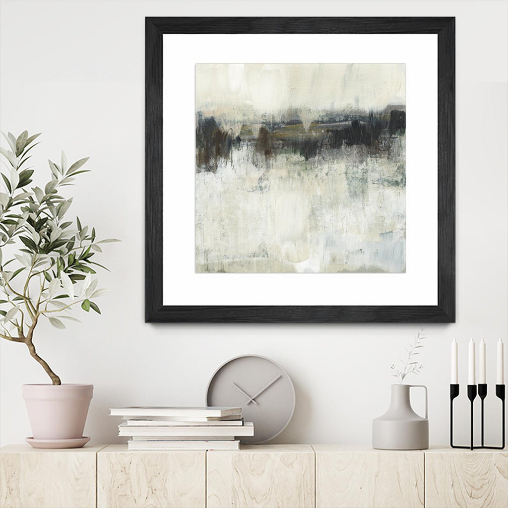 Neutral Horizon Line I by Jennifer Goldberger on GIANT ART - beige abstract abstract