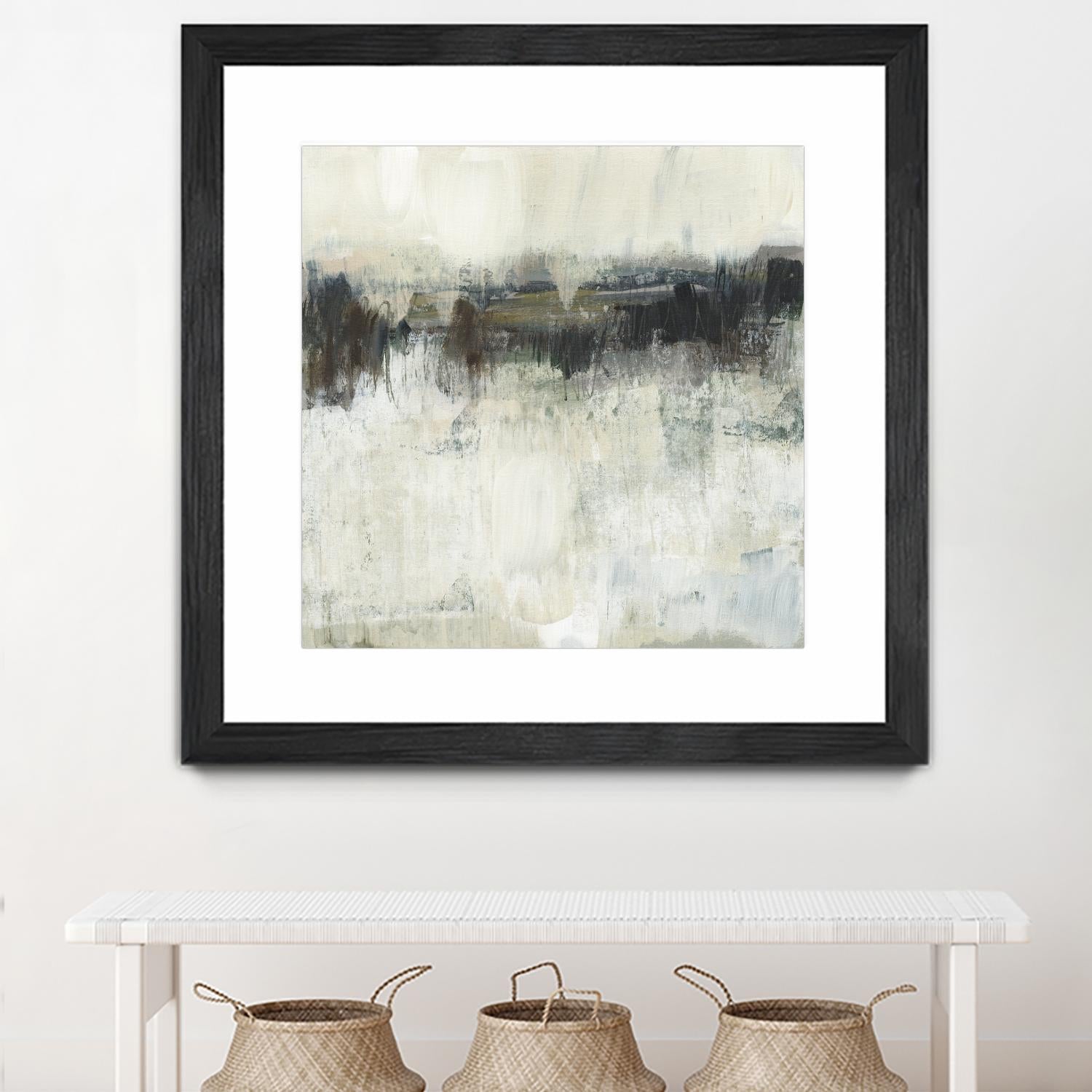 Neutral Horizon Line I by Jennifer Goldberger on GIANT ART - beige abstract abstract