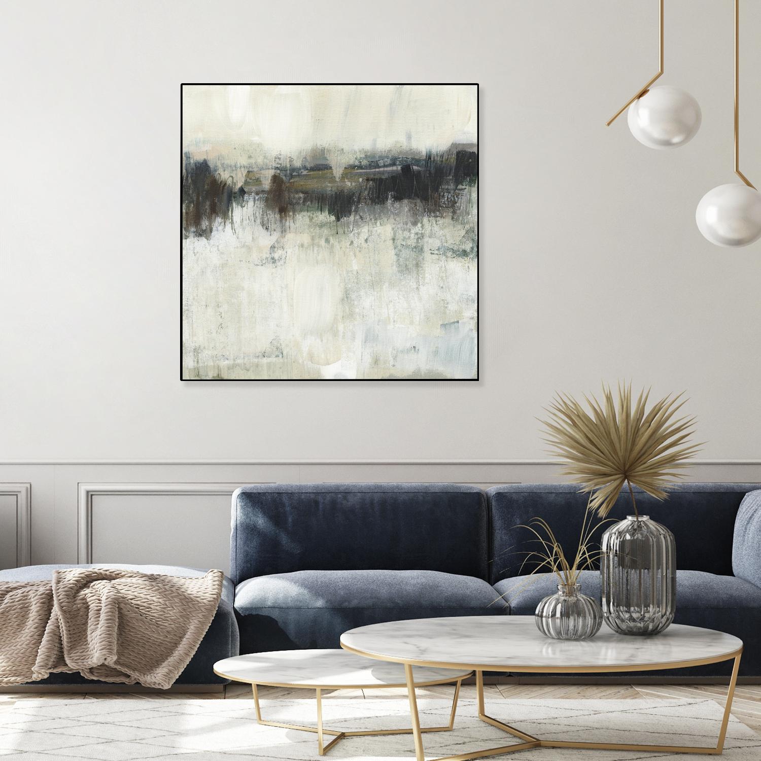 Neutral Horizon Line I by Jennifer Goldberger on GIANT ART - beige abstract abstract