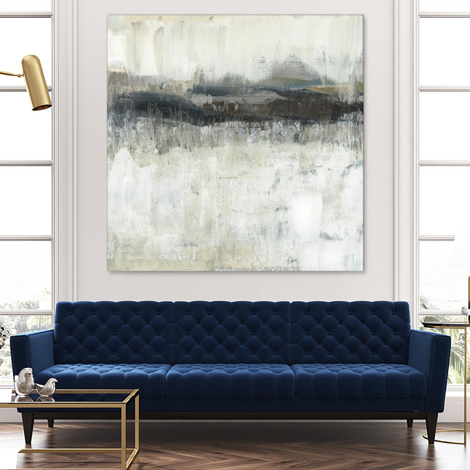 Neutral Horizon Line II by Jennifer Goldberger on GIANT ART - beige abstract abstract