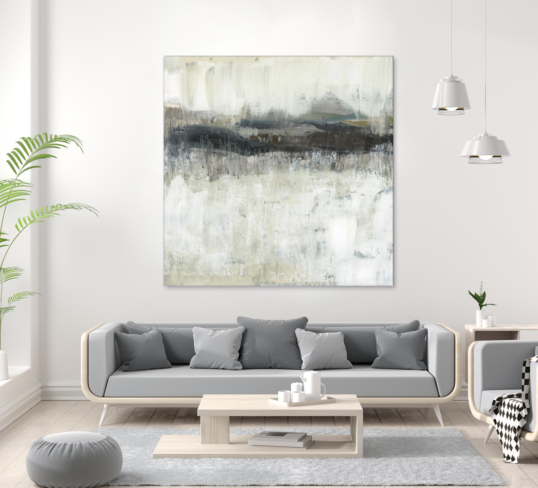 Neutral Horizon Line II by Jennifer Goldberger on GIANT ART - beige abstract abstract