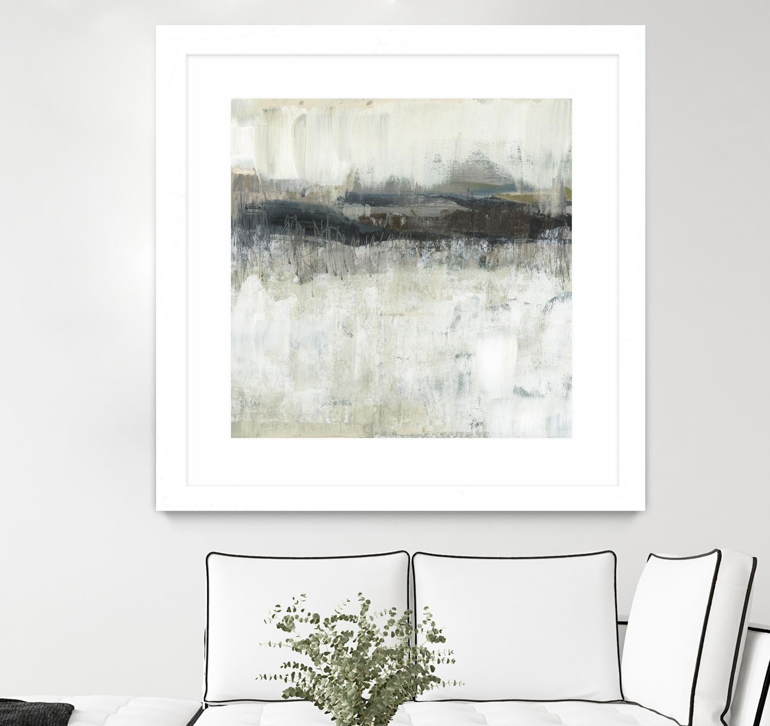 Neutral Horizon Line II by Jennifer Goldberger on GIANT ART - beige abstract abstract