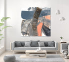 Neutrals & Coral II by Jennifer Goldberger on GIANT ART - grey  abstract abstract 