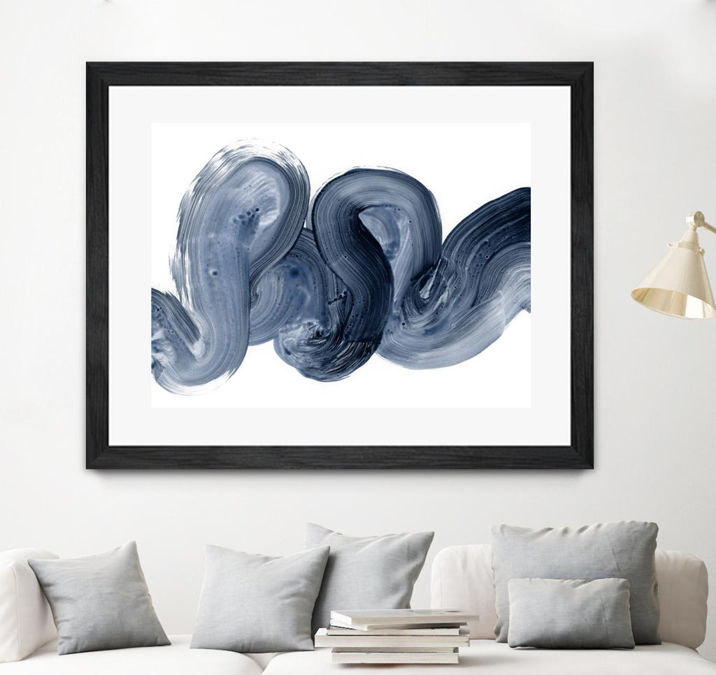 Offshore I by Victoria Barnes on GIANT ART - blue  abstract abstract