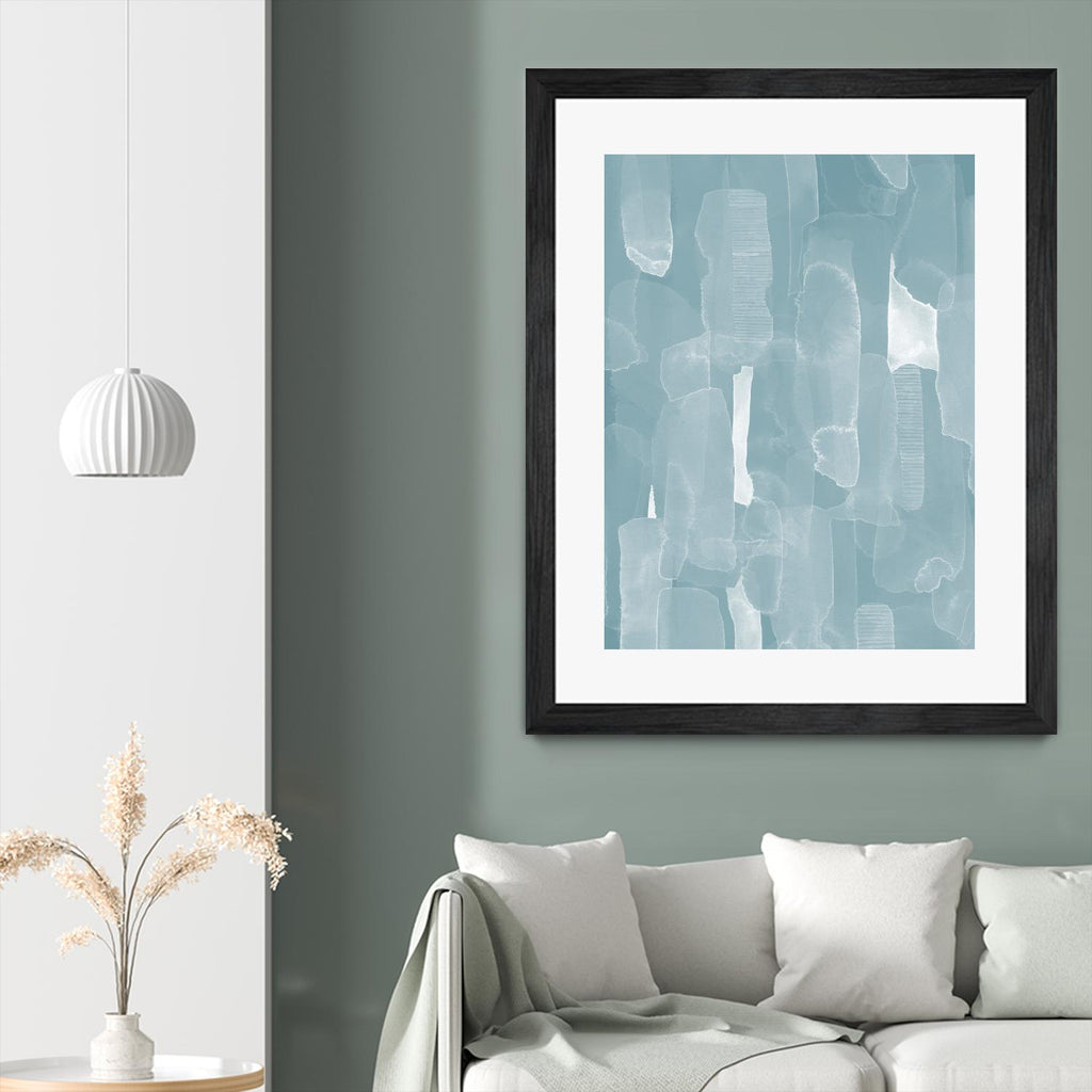 Smoke Stack I by Grace Popp on GIANT ART - blue abstract abstract