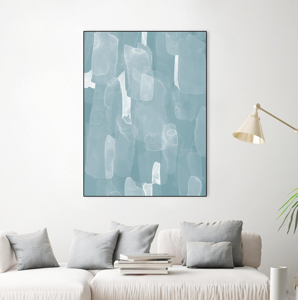 Smoke Stack II by Grace Popp on GIANT ART - blue abstract